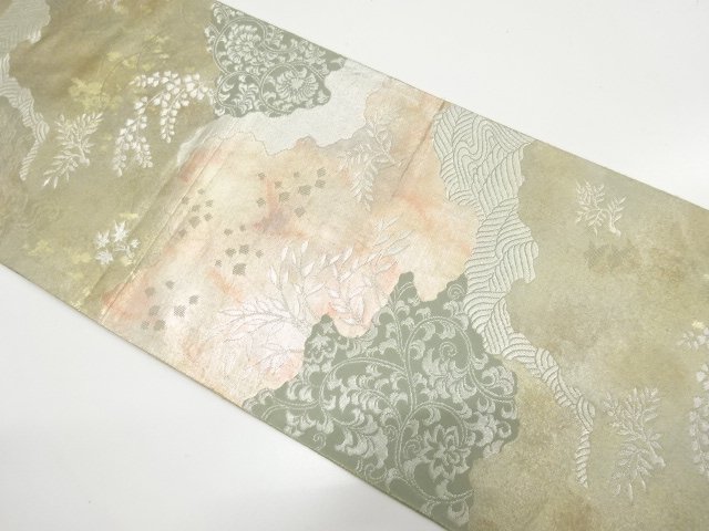 JAPANESE KIMONO / HIKIHAKU: MICHINAGA-TORI / TANG FLORAL / SCATTERED G