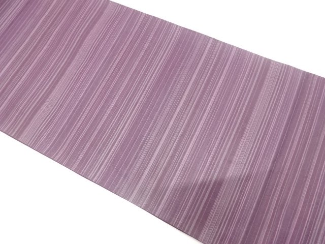 JAPANESE KIMONO / HORIZONTAL-STRIPED WOVEN PATTERN FUKURO OBI