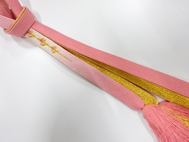 JAPANESE KIMONO / HAND-TIED OBIJIME