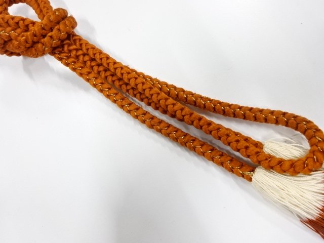 JAPANESE KIMONO / HAND-TIED OBIJIME
