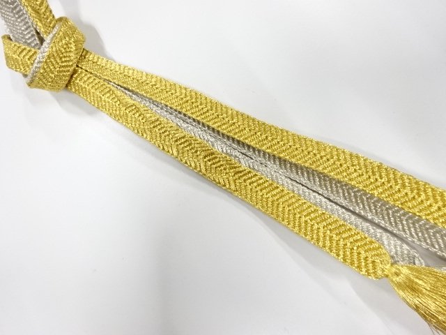 未使用品　正絹　手組帯締め