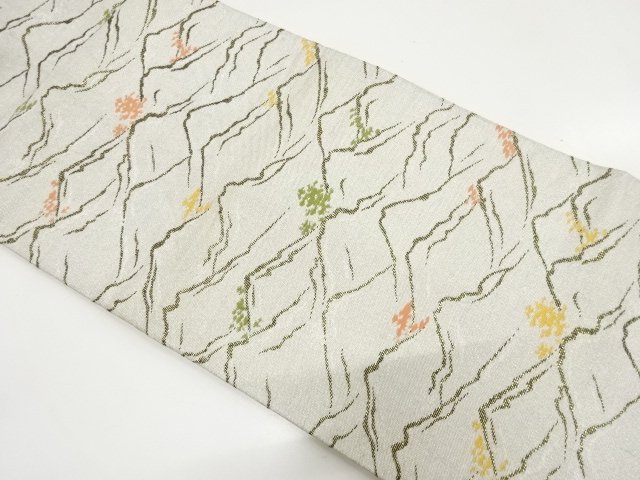 JAPANESEKIMONO / ANTIQUE TOYAMA PATTERN WOVEN NAGOYA OBI (WEARABLE)