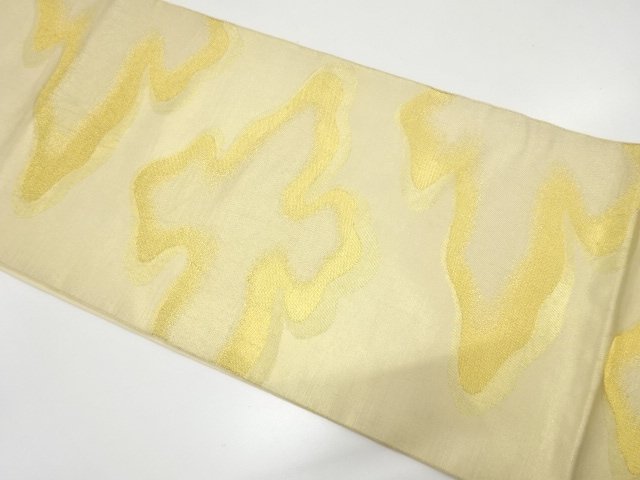 JAPANESE KIMONO / ANTIQUE KASUMI PATTERN WOVEN FUKURO OBI (MATERIALS)