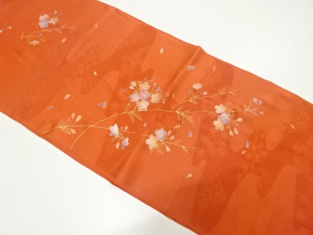 正絹　金彩　帯揚げ