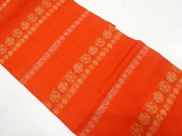 JAPANESE KIMONO / FLORAL PATTERN WOVEN NAGOYA OBI