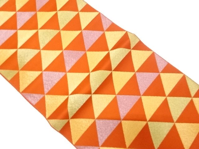 JAPANESE KIMONO / SCALE PATTERN WOVEN NAGOYA OBI