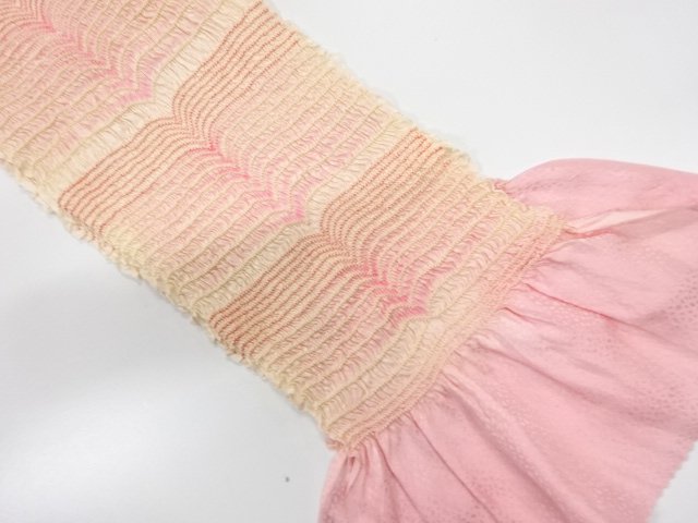 JAPANESE KIMONO / OBIAGE / SILK / SHIBORI