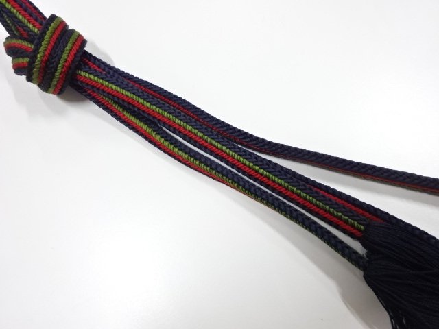 JAPANESE KIMONO / HAND-TIED OBIJIME CORD 