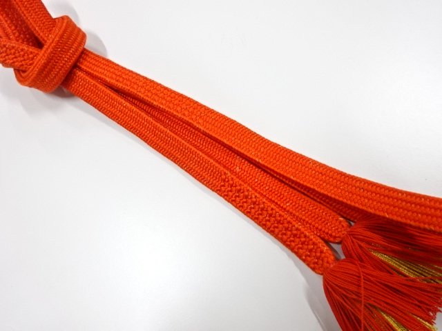 JAPANESE KIMONO / HAND-TIED OBIJIME CORD 