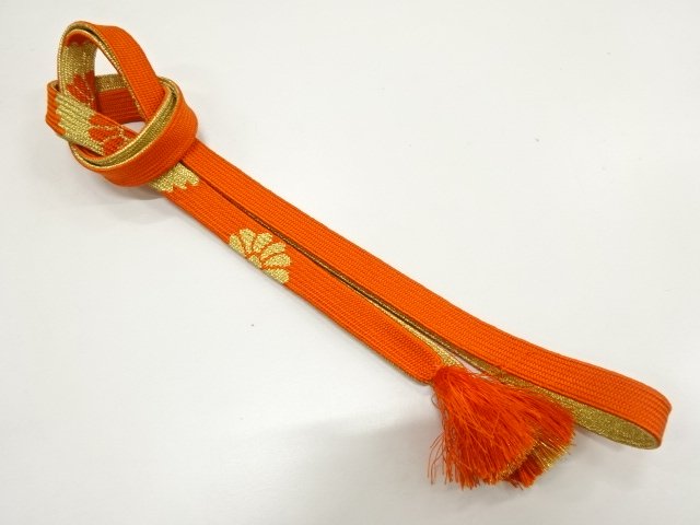 JAPANESE KIMONO / HANDTIED OBIJIME CORD 