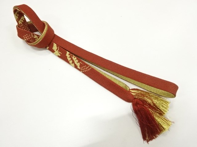 JAPANESE KIMONO / HANDTIED OBIJIME CORD 