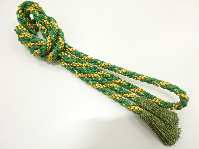 JAPANESE KIMONO / HANDTIED OBIJIME CORD 