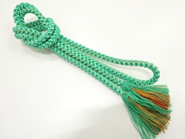 JAPANESE KIMONO / HANDTIED OBIJIME CORD 