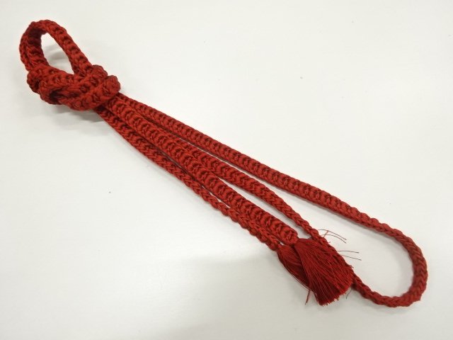 JAPANESE KIMONO / HANDTIED OBIJIME CORD 