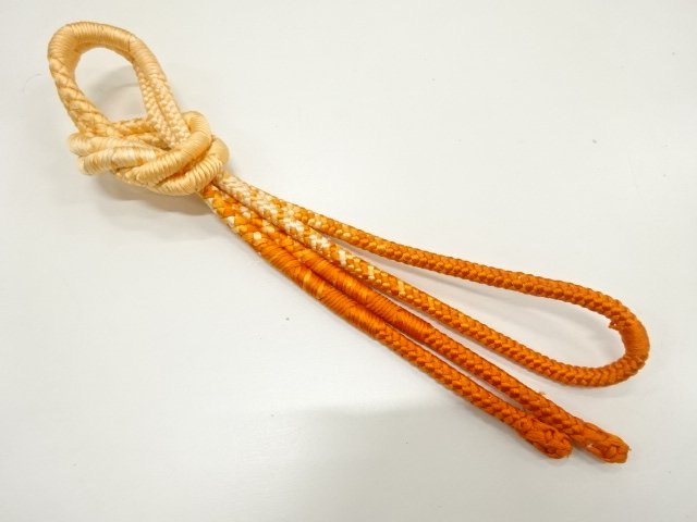 JAPANESE KIMONO / HANDTIED OBIJIME CORD 
