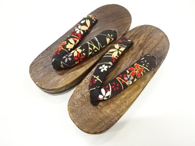 未使用品　焼桐子供用下駄(17.5センチ)