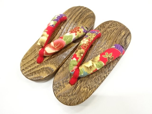 未使用品　焼桐子供用下駄(18センチ)