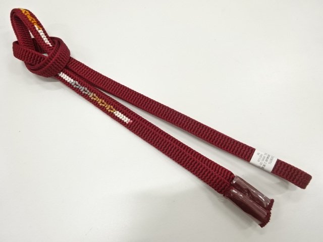 未使用品　正絹　撚り房　手組帯締め