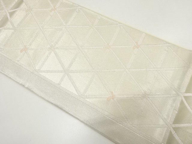 JAPANESE KIMONO / ANTIQUE FUKURO OBI / WOVEN MESH PATTERN