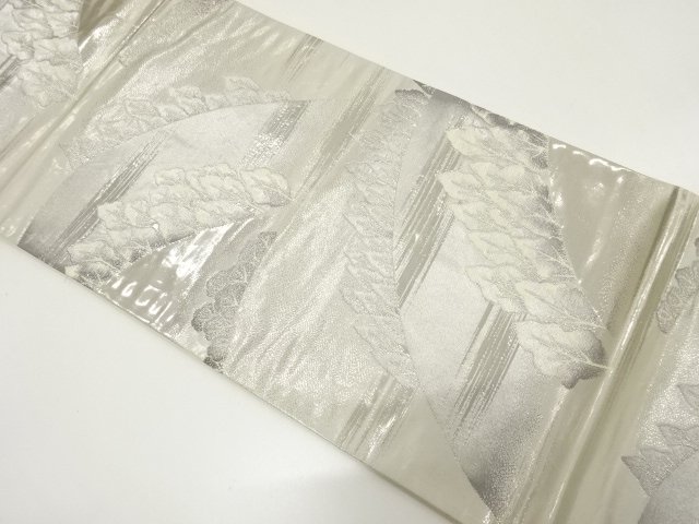 JAPANESE KIMONO / ANTIQUE FUKURO OBI / WOVEN MOUNTAINS