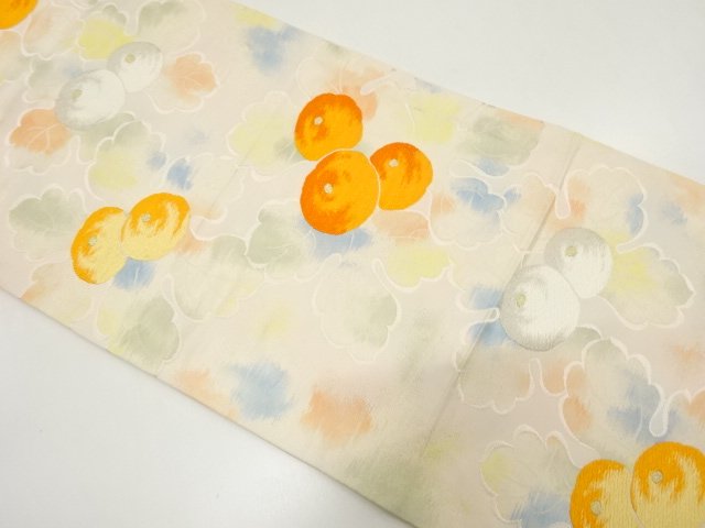 JAPANESE HIRAKI NAGOYA OBI / WOVEN KIKU