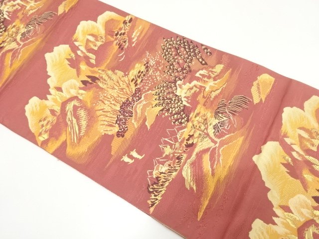 JAPANESE NAGOYA OBI / WOVEN TREES
