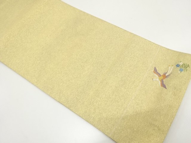 JAPANESE FUKURO OBI / WOVEN BALLOON FLOWER