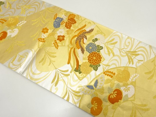 JAPANESE FUKURO OBI / WOVEN BIRD