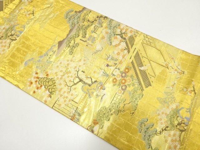 JAPANESE FUKURO OBI / WOVEN MANSION