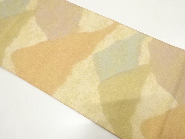 JAPANESE KIMONO / ANTIQUE FUKURO OBI / SILK / SUNAKO TSUZURE / WOVEN MOUNTAIN