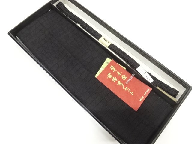 JAPANESE KIMONO / UNUSED FOR MOURNING SUMMER HAND-TIED OBIJIME・OBIAGE 