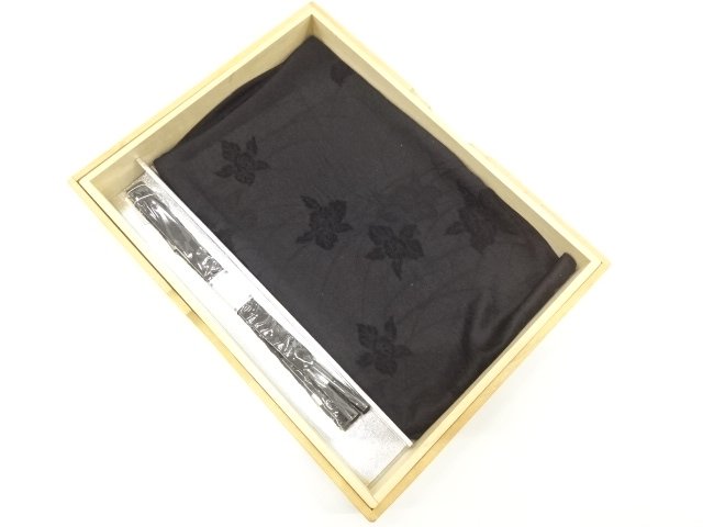 JAPANESE KIMONO / UNUSED FOR MOURNING HAND-TIED OBIJIME・OBIAGE SET