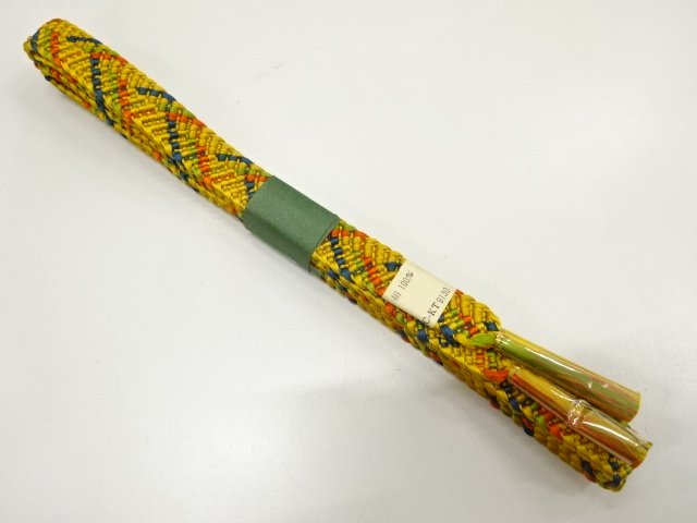 JAPANESE KIMONO / UNUSED HAND-TIED OBIJIME