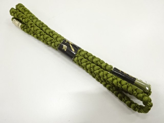 JAPANESE KIMONO / UNUSED HAND-TIED OBIJIME