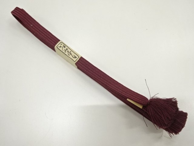 未使用品　正絹　手組帯締め
