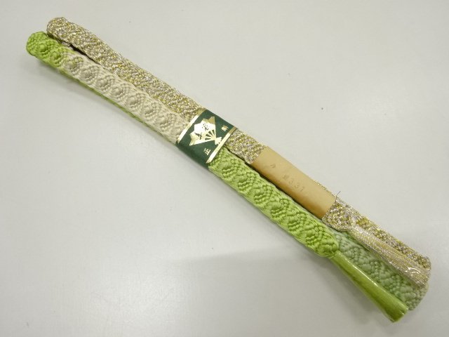 未使用品　正絹　手組帯締め