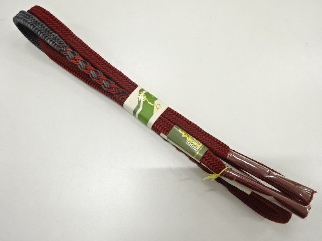未使用品　正絹　手組帯締め