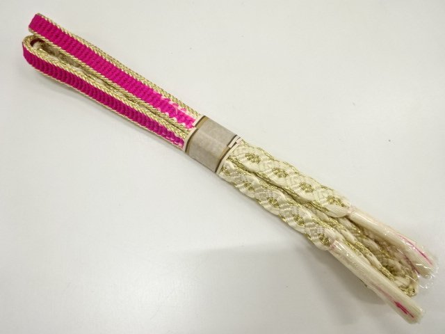 未使用品　正絹　手組帯締め