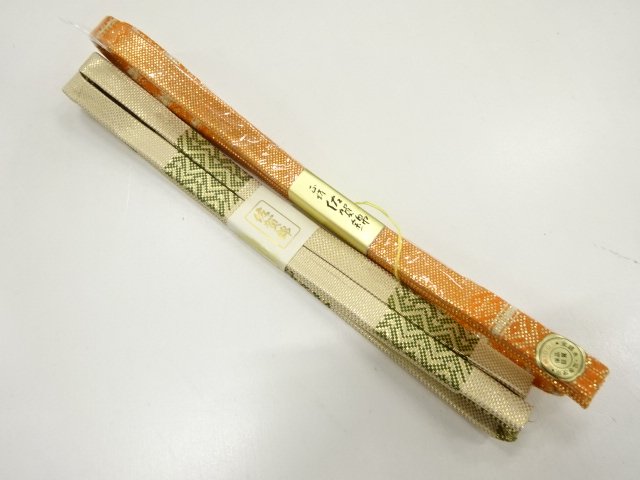 JAPANESE KIMONO / UNUSED OBIJIME / SAGANISHIKI 2-PIECE SET