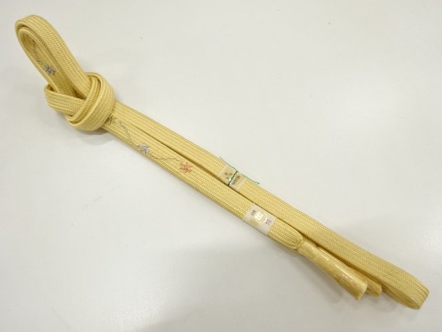 JAPANESE KIMONO / UNUSED HAND-TIED OBIJIME