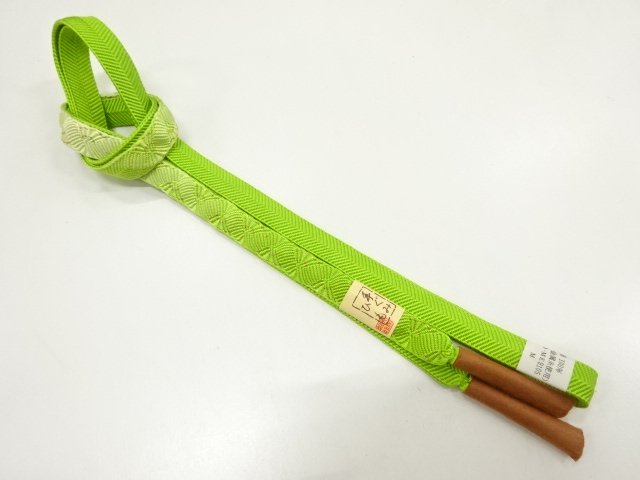 JAPANESE KIMONO / UNUSED HAND-TIED OBIJIME