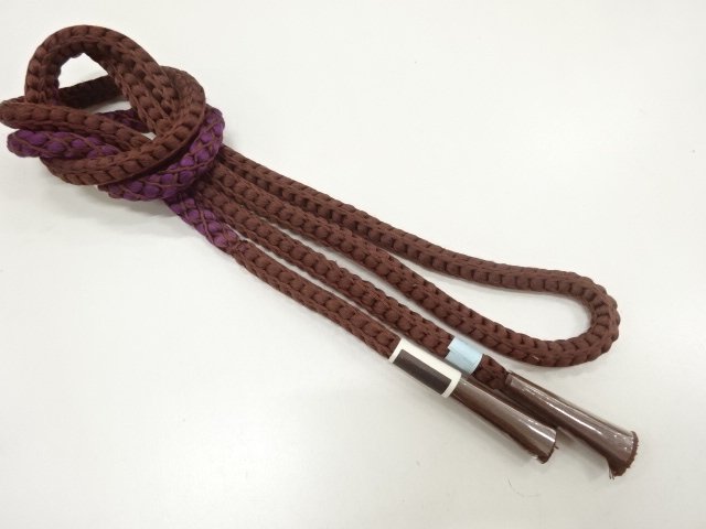 JAPANESE KIMONO / UNUSED HAND-TIED OBIJIME