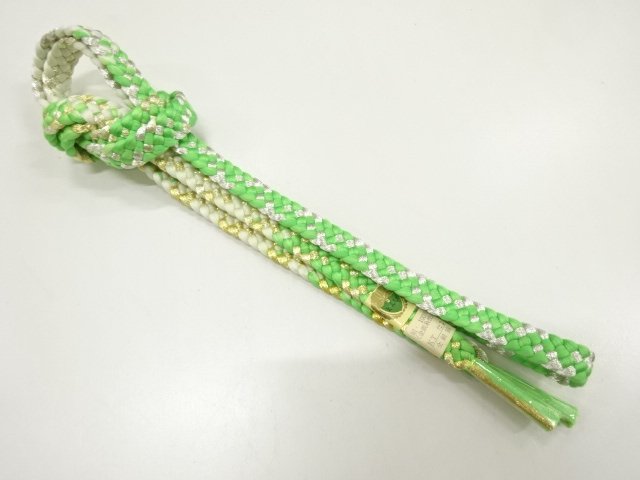 未使用品　正絹　手組帯締め