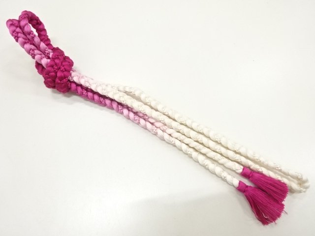 JAPANESE KIMONO / HAND-TIED OBIJIME