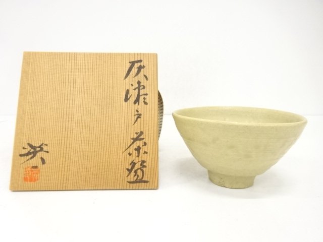 加藤英一造　灰瀬戸茶碗