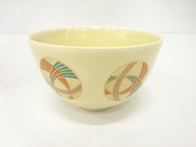 加藤藤山造　金彩色絵毬茶碗