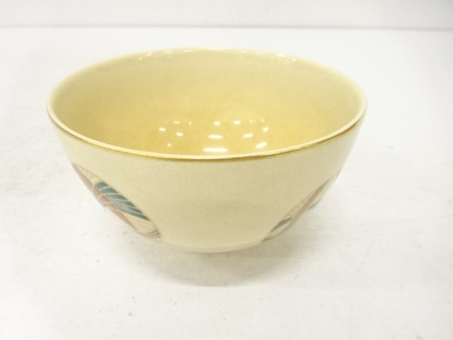 京焼　金彩色絵　毬　茶碗