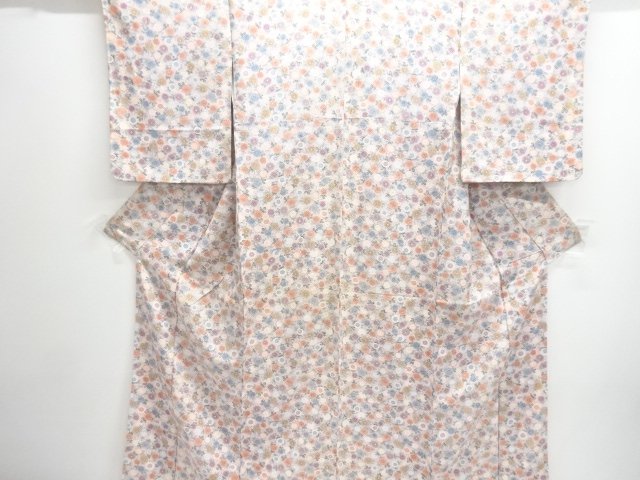 菊尽くし模様小紋着物