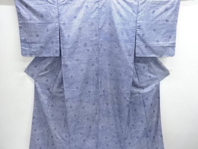 アンティーク　むじな菊模様本場大島紬着物(染)