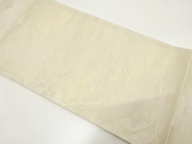 JAPANESE KIMONO / UNUSED FUKURO OBI (NON-TAILORED) / FOR SUMMER / WOVEN FLOWER